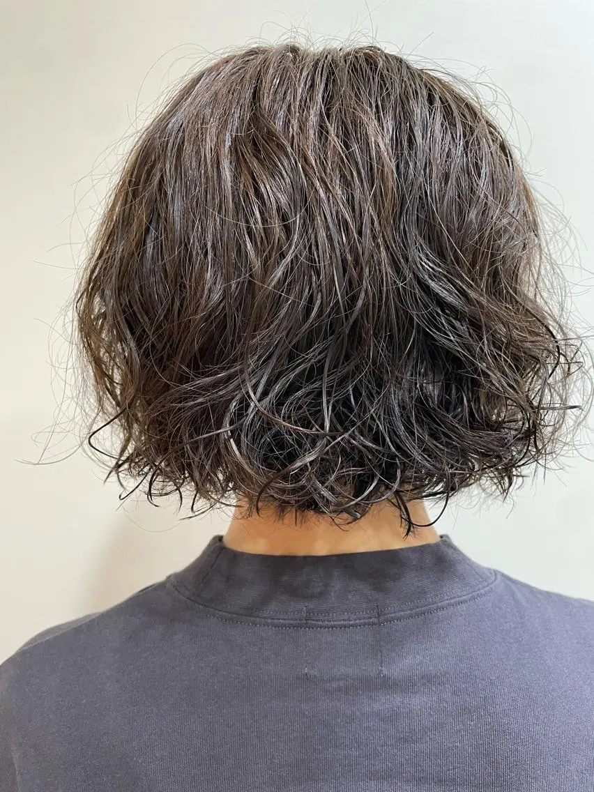 ショート パーマ カット パーマ トリートメント レイヤー/似合わせ TAKUYAのヘアスタイル