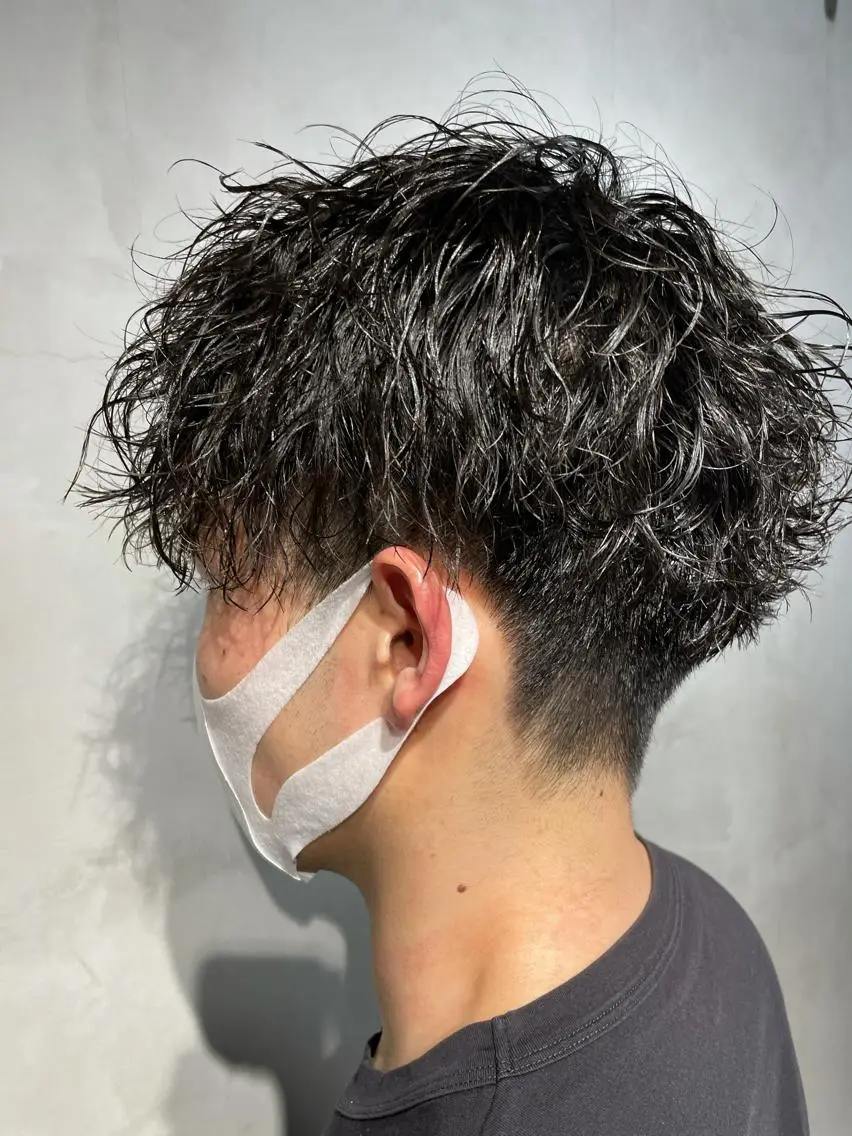 ショート カット パーマ メンズパーマ 工藤勇也のヘアスタイル