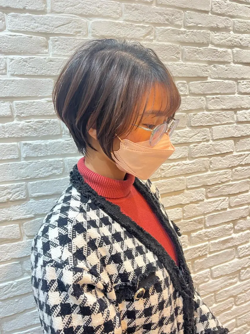 ショート ショートボブ 丸みショート ボブ くびれヘア ショートヘア 襟足でお悩みの方✂︎ くびれ職人ハシモトのヘアスタイル