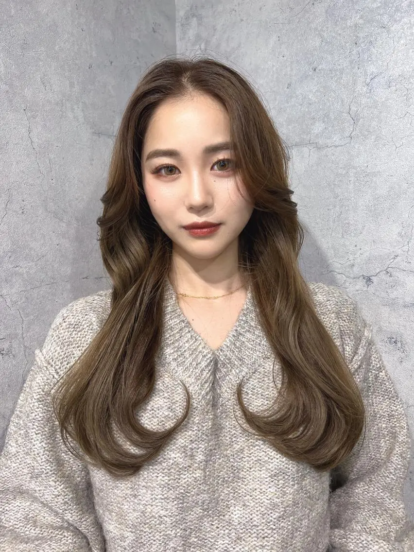 ロング カラー 韓国レイヤー/ 顔周り💕田中将吾のヘアスタイル