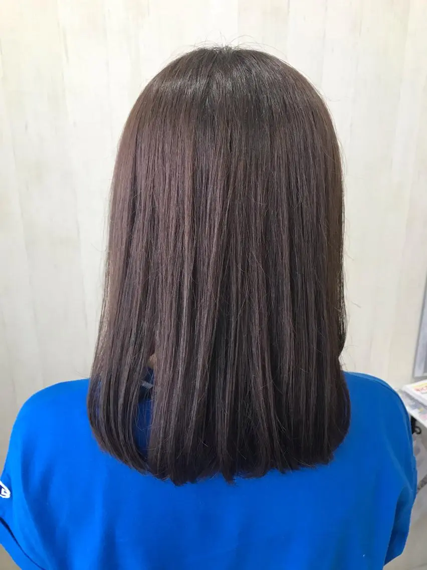 セミロング カラー アッシュ ベージュカラー 髪質改善☀️ miho☀️のヘアスタイル