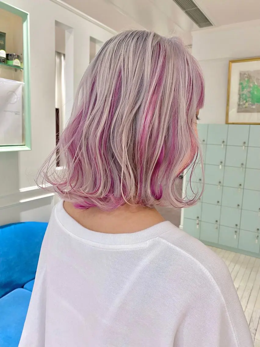 ショート カラー デザインカラー Re:ta Hair 飯田淳平のヘアスタイル