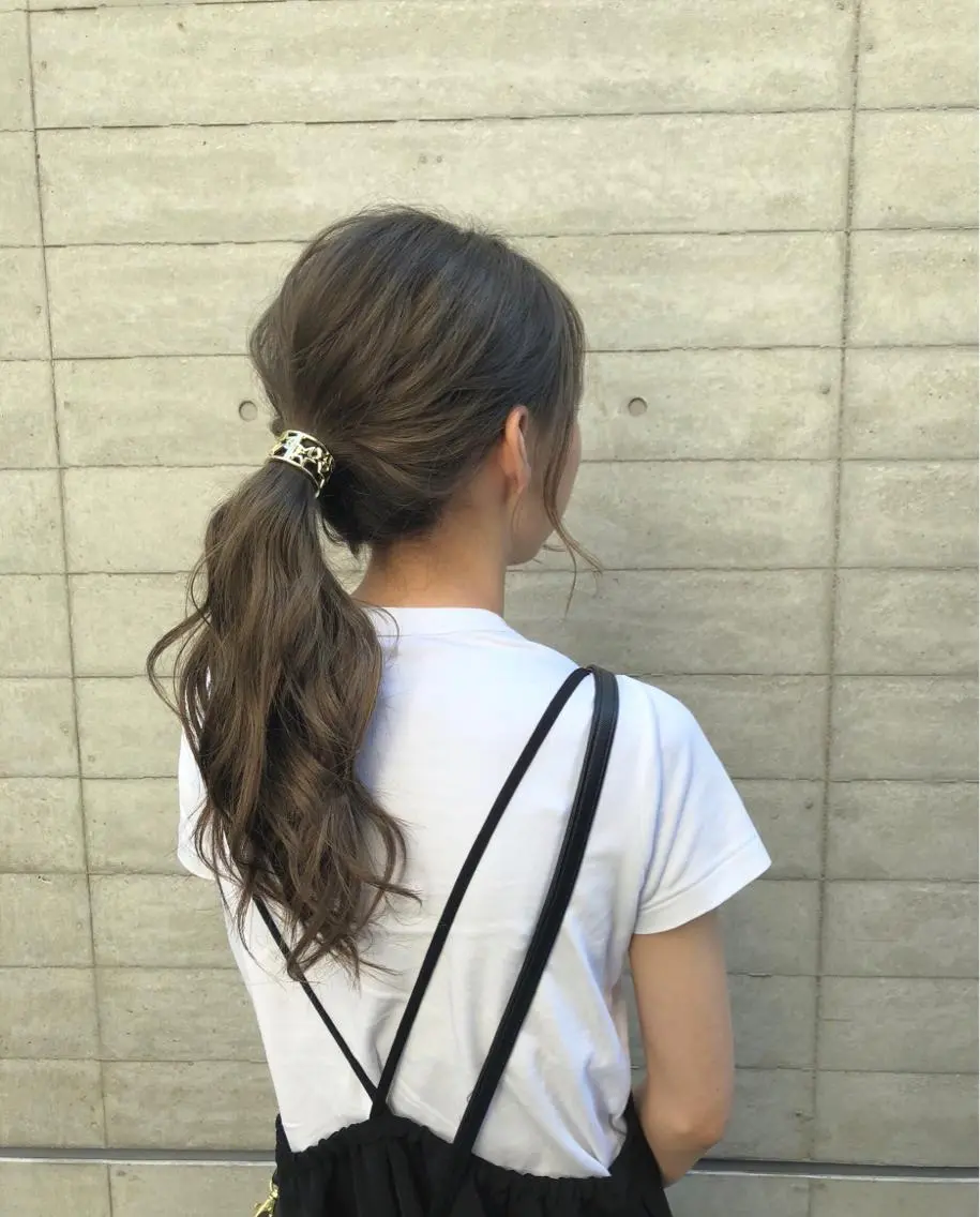 ロング カット ヘアカラー トリートメント ✨色持ちの良い艶 カラー✨蟹江真世のヘアスタイル