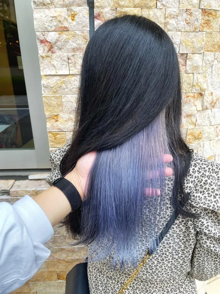 セミロング ヘアカラー Loob.TOKYO MIYA🌈のヘアスタイル