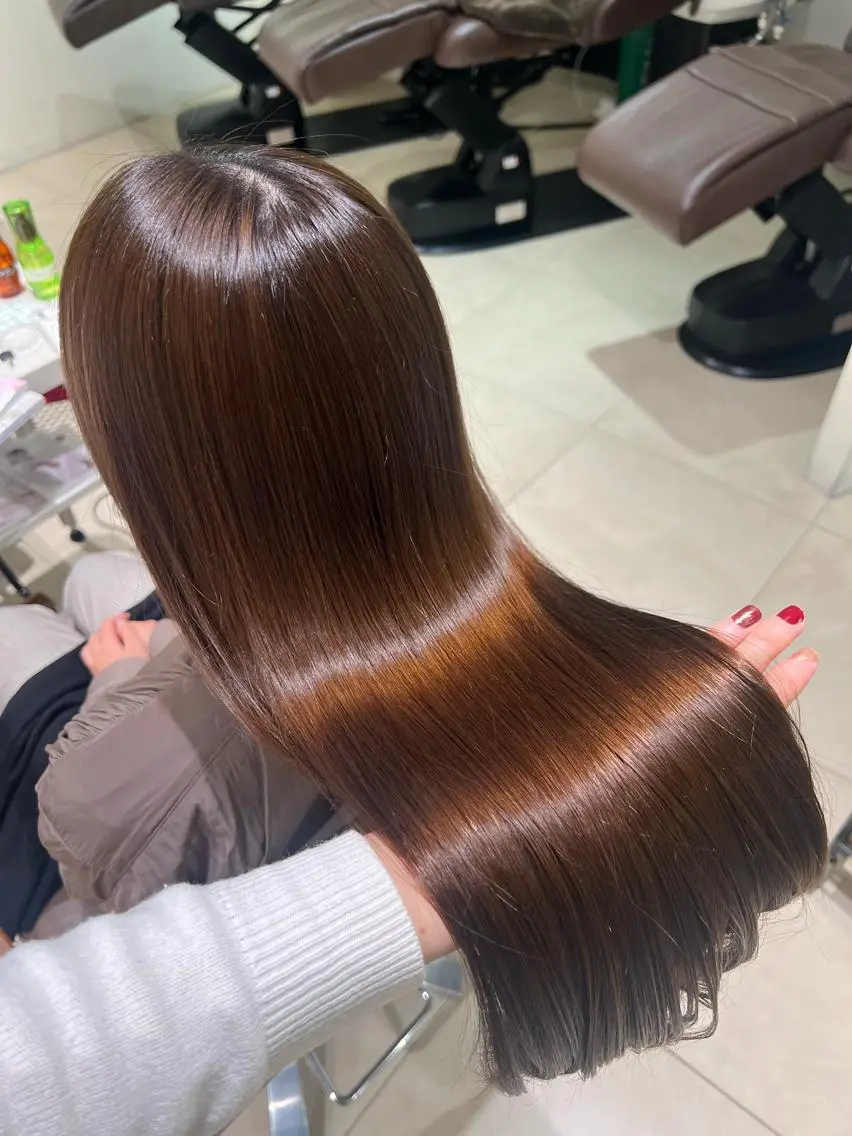 ロング ヘアカラー トリートメント 艶カラー🌟髪質改善 髙畑爽のヘアスタイル