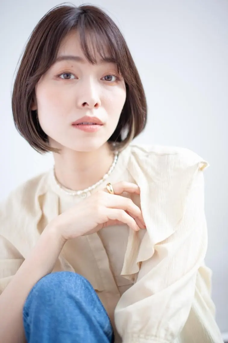 ミディアム カット 縮毛矯正 村岡【店長】 【骨格矯正ショート】のヘアスタイル