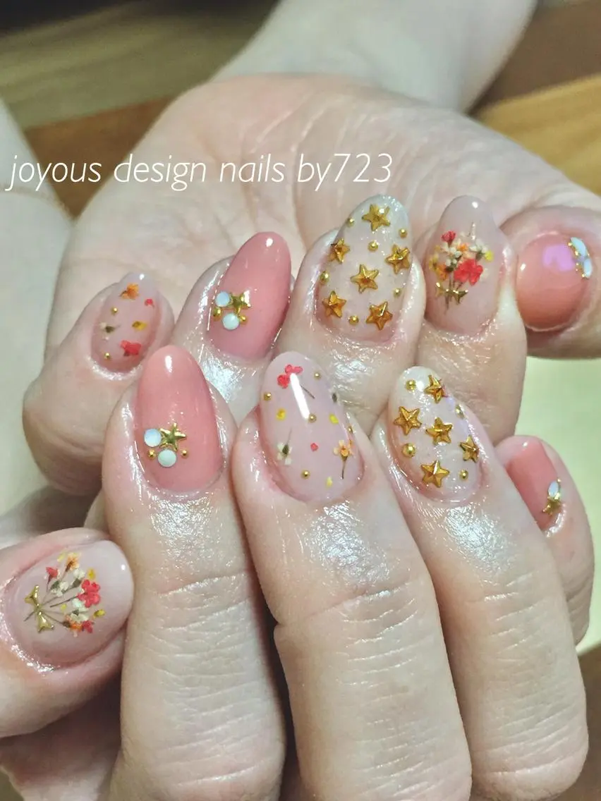 ネイル アートネイル フラワーネイル ハンドネイル jdn natsumiのネイルデザイン