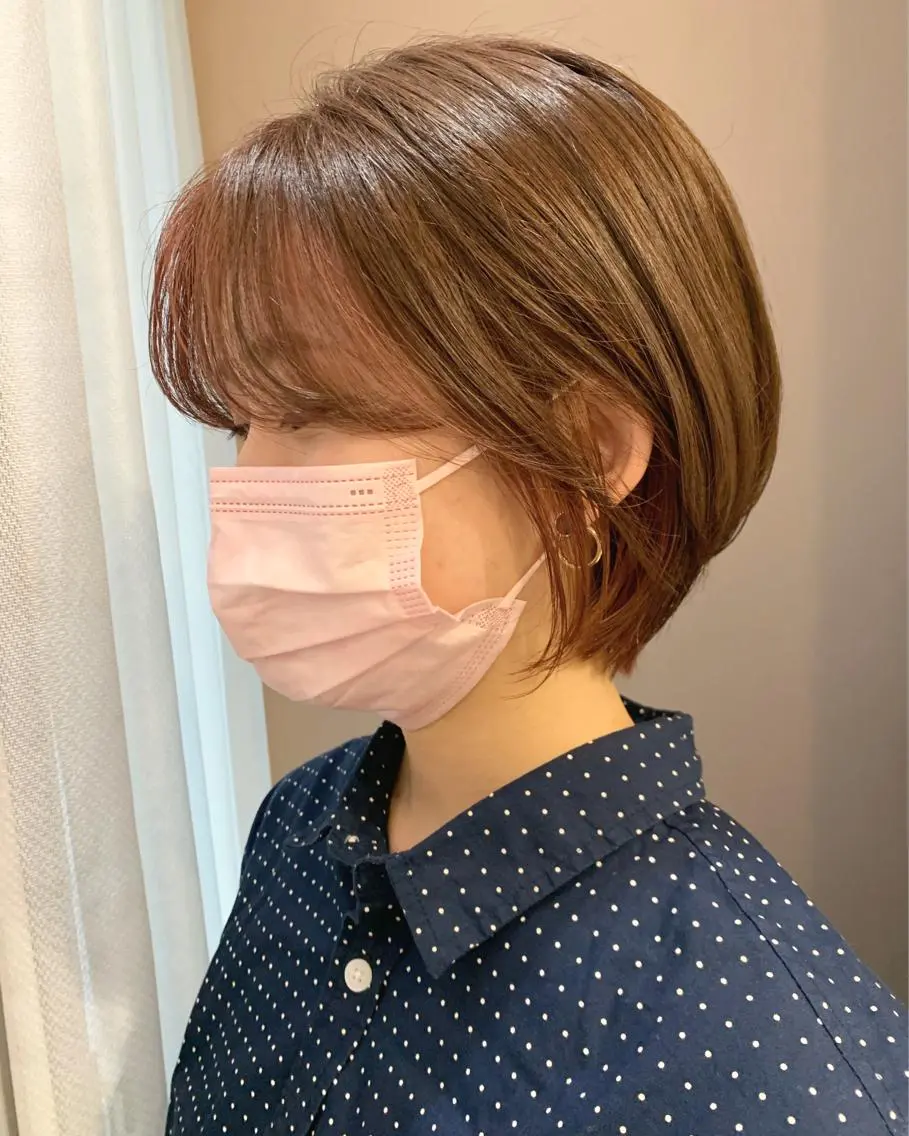 ショート カラー ショートボブ ボブ ショートヘア hubhair レイヤー/透明感のヘアスタイル