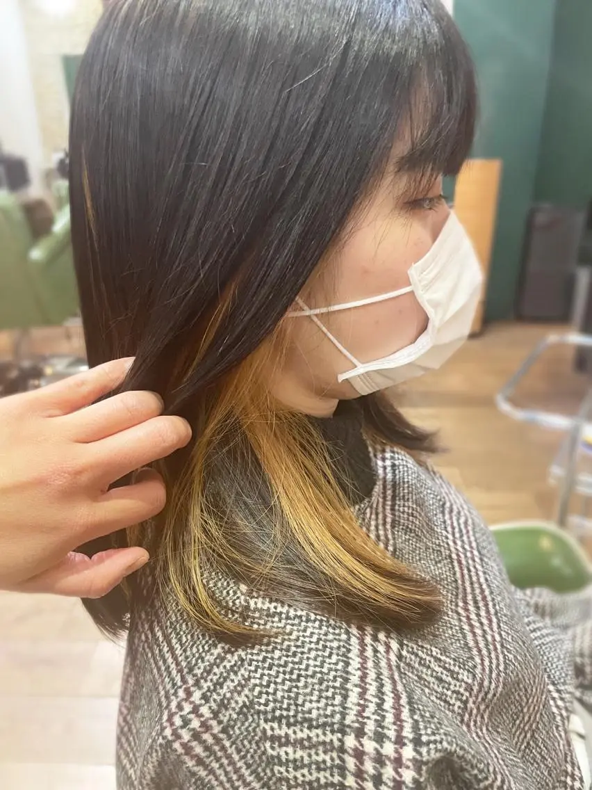 カラー 髪質改善ストレート 脱白髪染め yukaのヘアスタイル