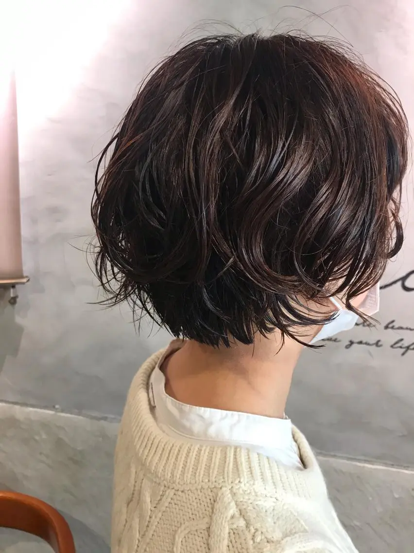ショート カット パーマ トリートメント ayane⭐️ボブ・ ショート・パーマのヘアスタイル