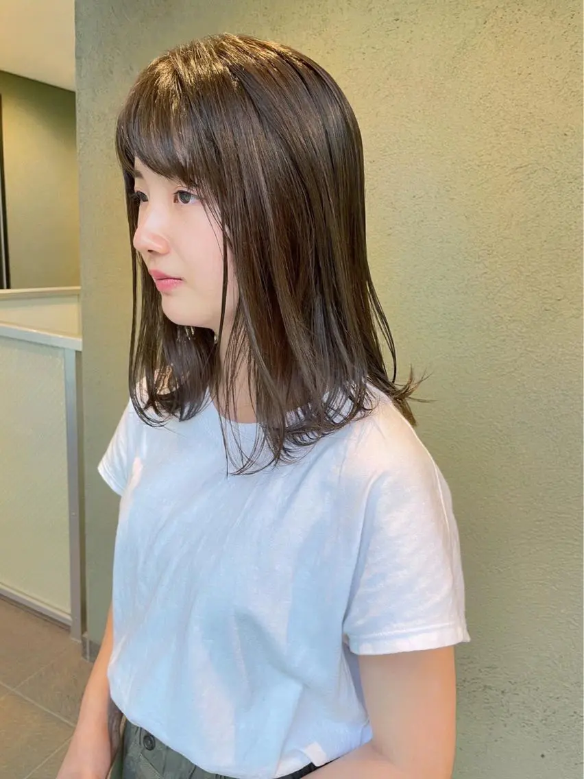 ミディアム カラー カット ヘアカラー トリートメント HIROKI ”博多 /ボブのヘアスタイル