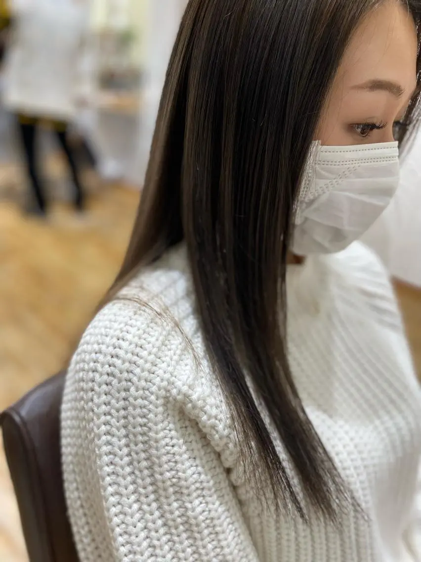 セミロング カラー 堀 大輔のヘアスタイル