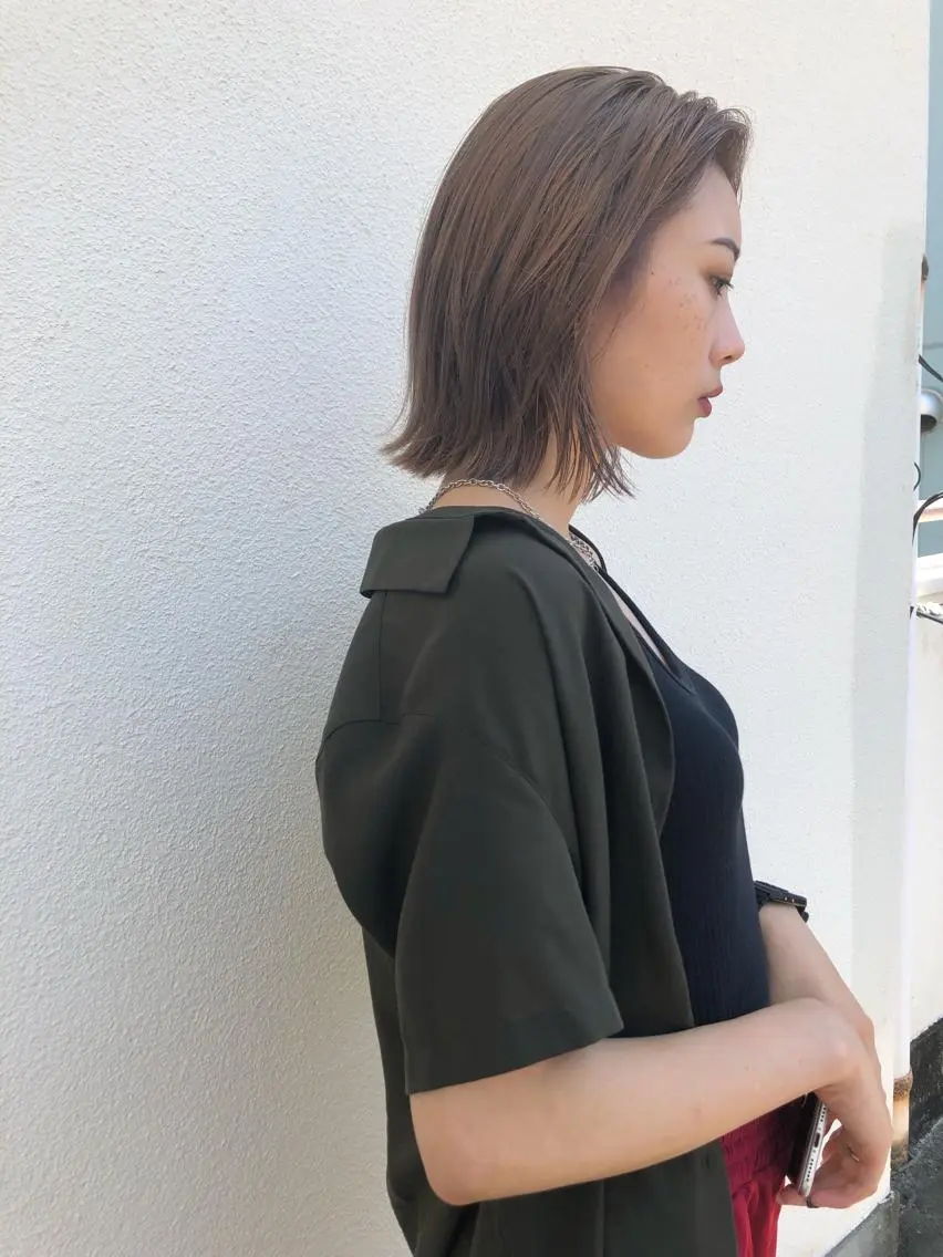 ミディアム ボブ Pia ツボイ ケイタのヘアスタイル