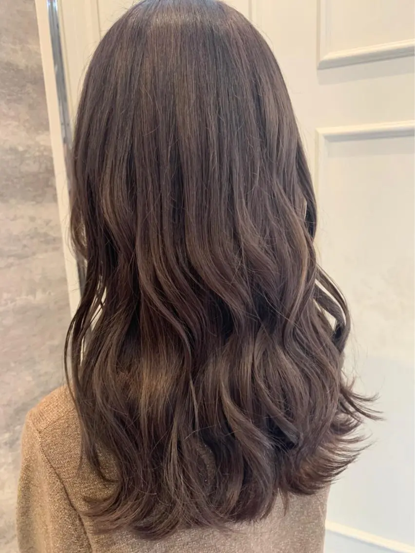 セミロング カラー ベージュカラー ブラウンカラー 🫟Blanco🫟 Color&Careのヘアスタイル