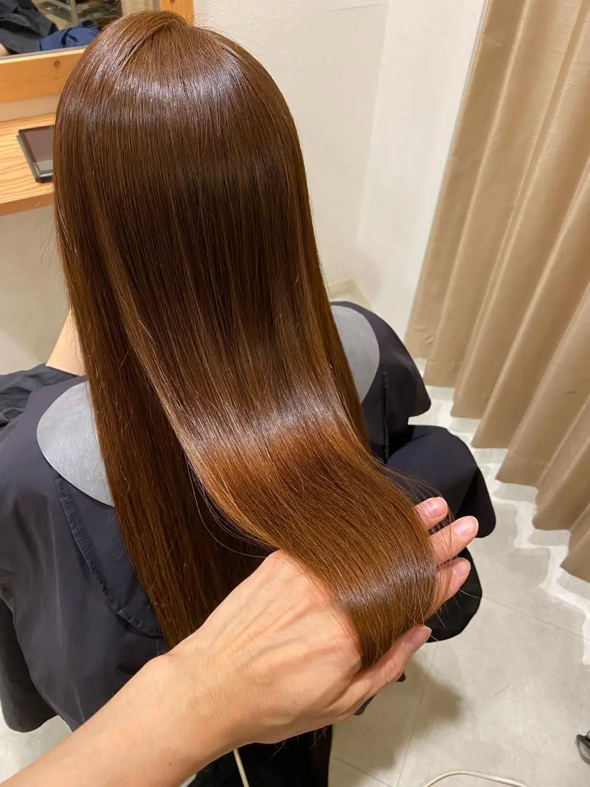 ロング 髪質改善 縮毛矯正 トリートメント ツヤ髪専門美容師 桑原 和誠のヘアスタイル