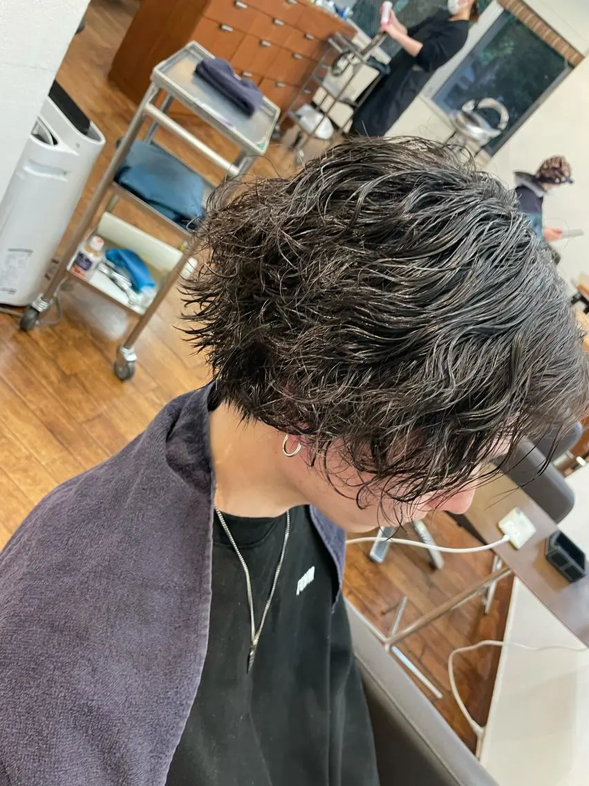 パーマ メンズ カット パーマ 🌸髪質改善🌸 Shuhei🗝♠のヘアスタイル