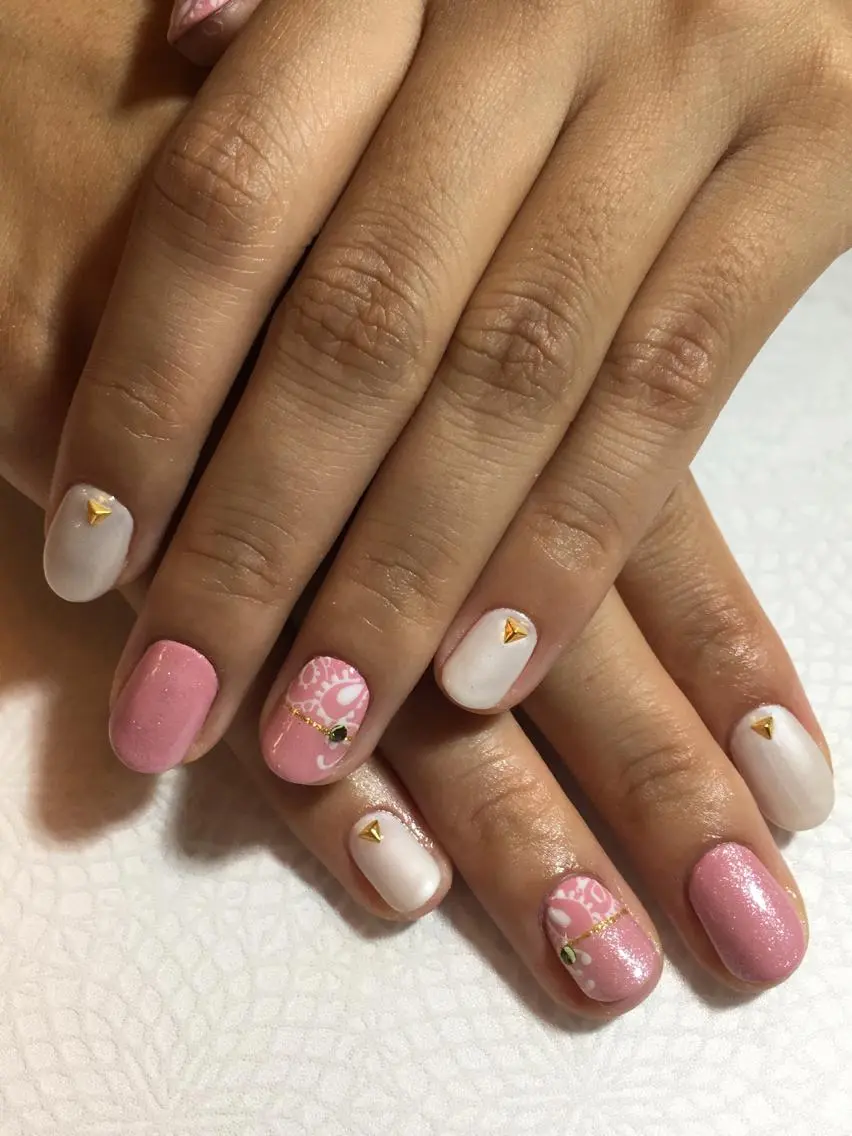 ネイル ピンク 古川 里美のネイルデザイン