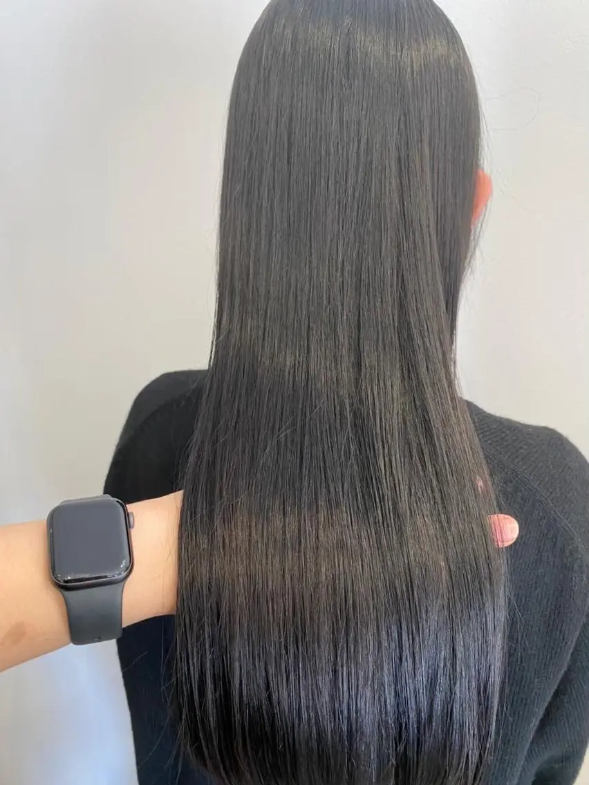 ロング 髪質改善 トリートメント カット トリートメント アンダーバーホワイト 堺東店のヘアスタイル