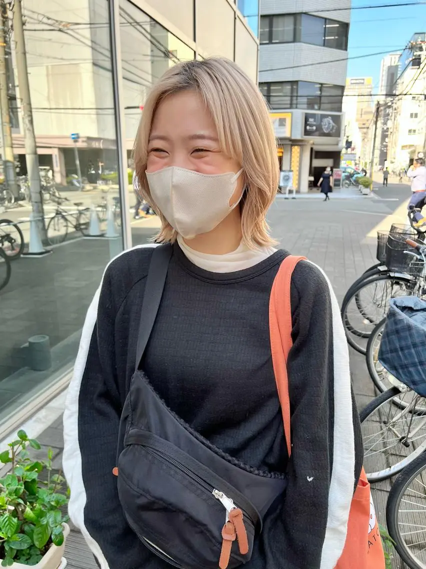 ミディアム ミディアムレイヤー くびれヘア レイヤーカット ウルフカット ウルフレイヤー カット ショート/パーマ/ カラー/FUKOのヘアスタイル