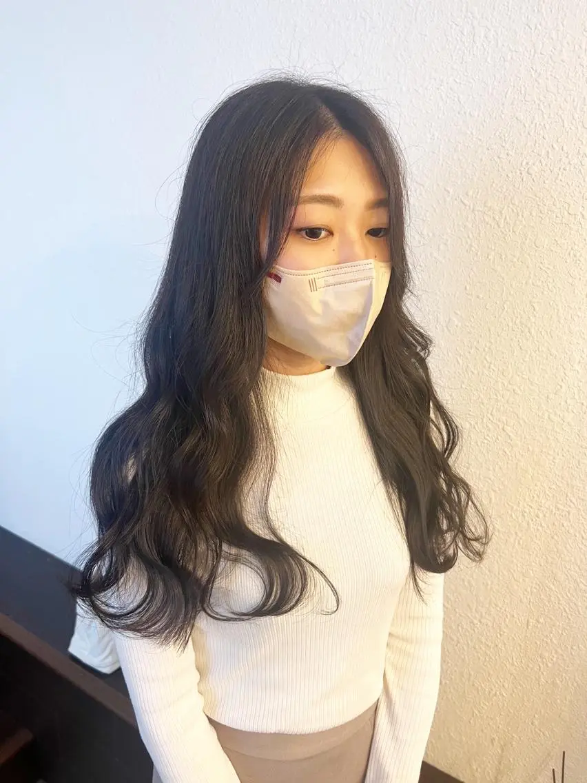 ロング カラー パーマ ヘアアレンジ 名古屋駅/トップス タイリスト/大黒拓哉のヘアスタイル