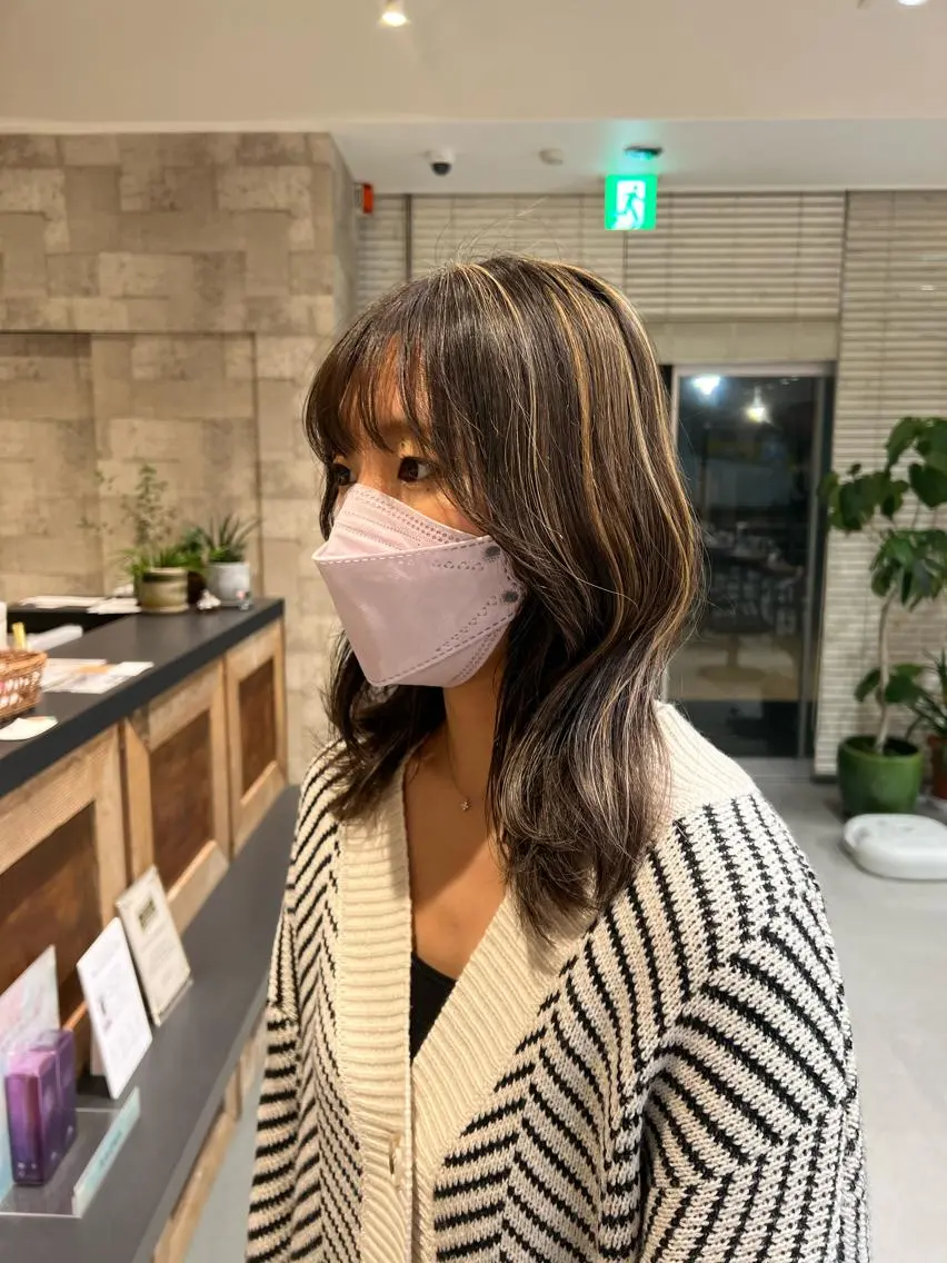 セミロング カラー 🔥メンズパーマ🔥 鈴木 翔斗のヘアスタイル