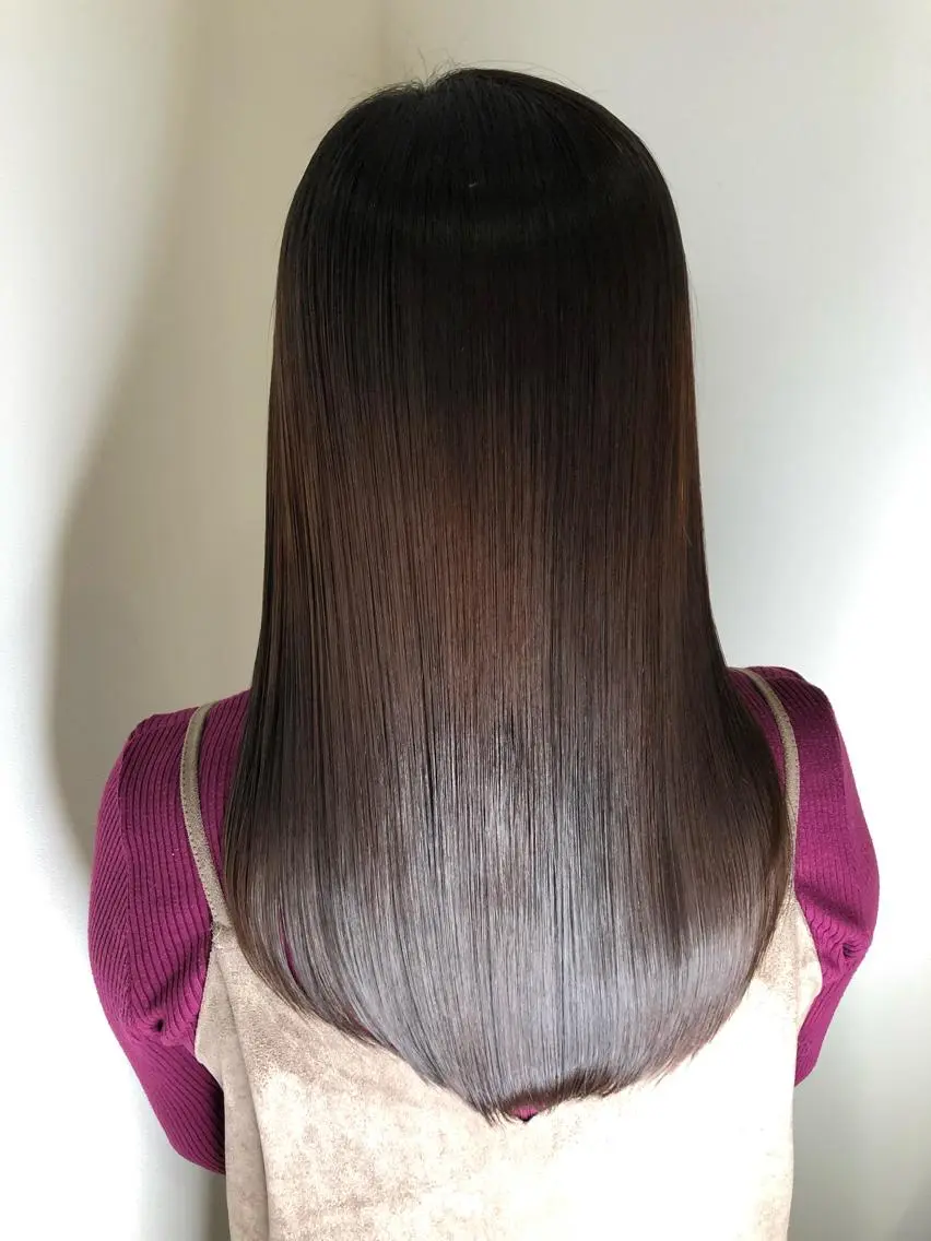 ロング カラー ヘアアレンジ トリートメント 髪質改善 MAKIのヘアスタイル