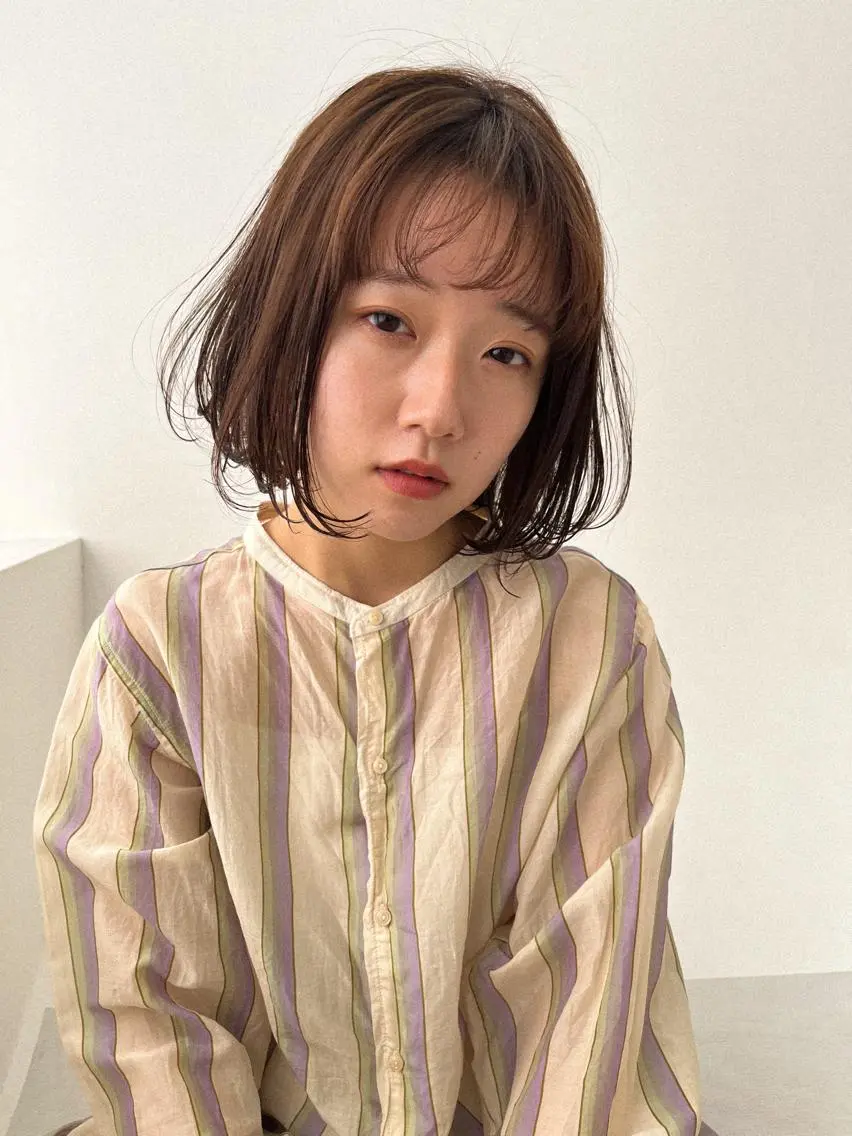 ミディアム カラー 五十嵐ゆり 美髪カラー 武蔵小杉のヘアスタイル