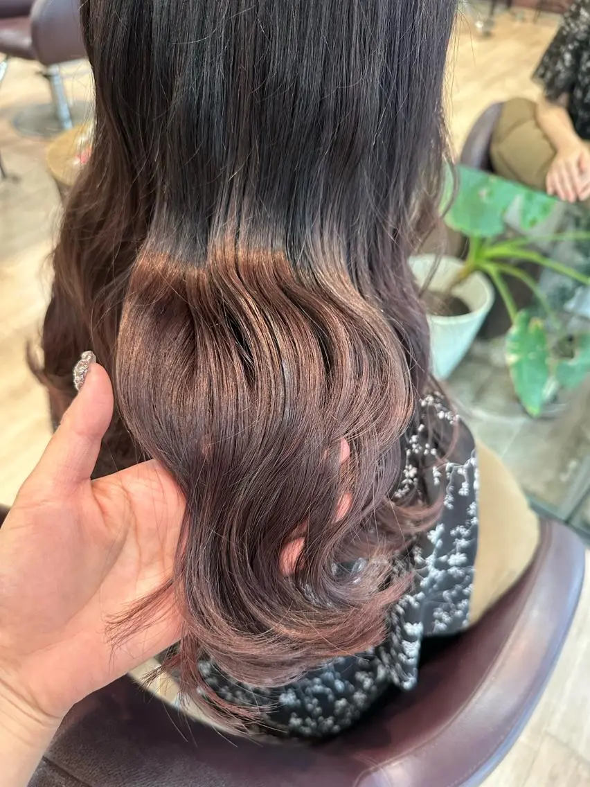 ロング ヘアカラー ツヤ髪質改善 💜れいな💜のヘアスタイル