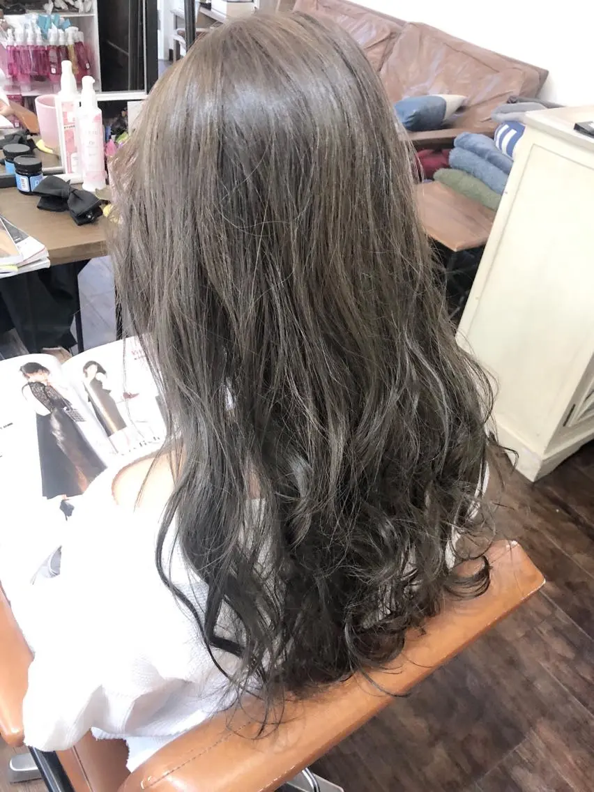 カラー カット ヘアカラー トリートメント ヘッドスパ グレージュ/髪質改善 Yamato.hのヘアスタイル