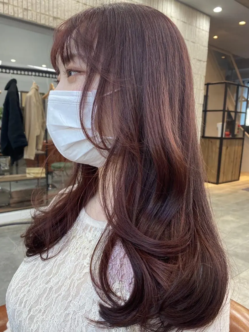 ロング カット ヘアカラー 韓国美容室出身 🌹Sana/梅田のヘアスタイル