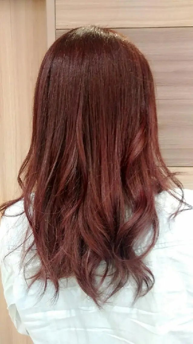 カラー ロング ピンクカラー トリートメント 似合わせカラーリスト 佐竹　舞🌼のヘアスタイル
