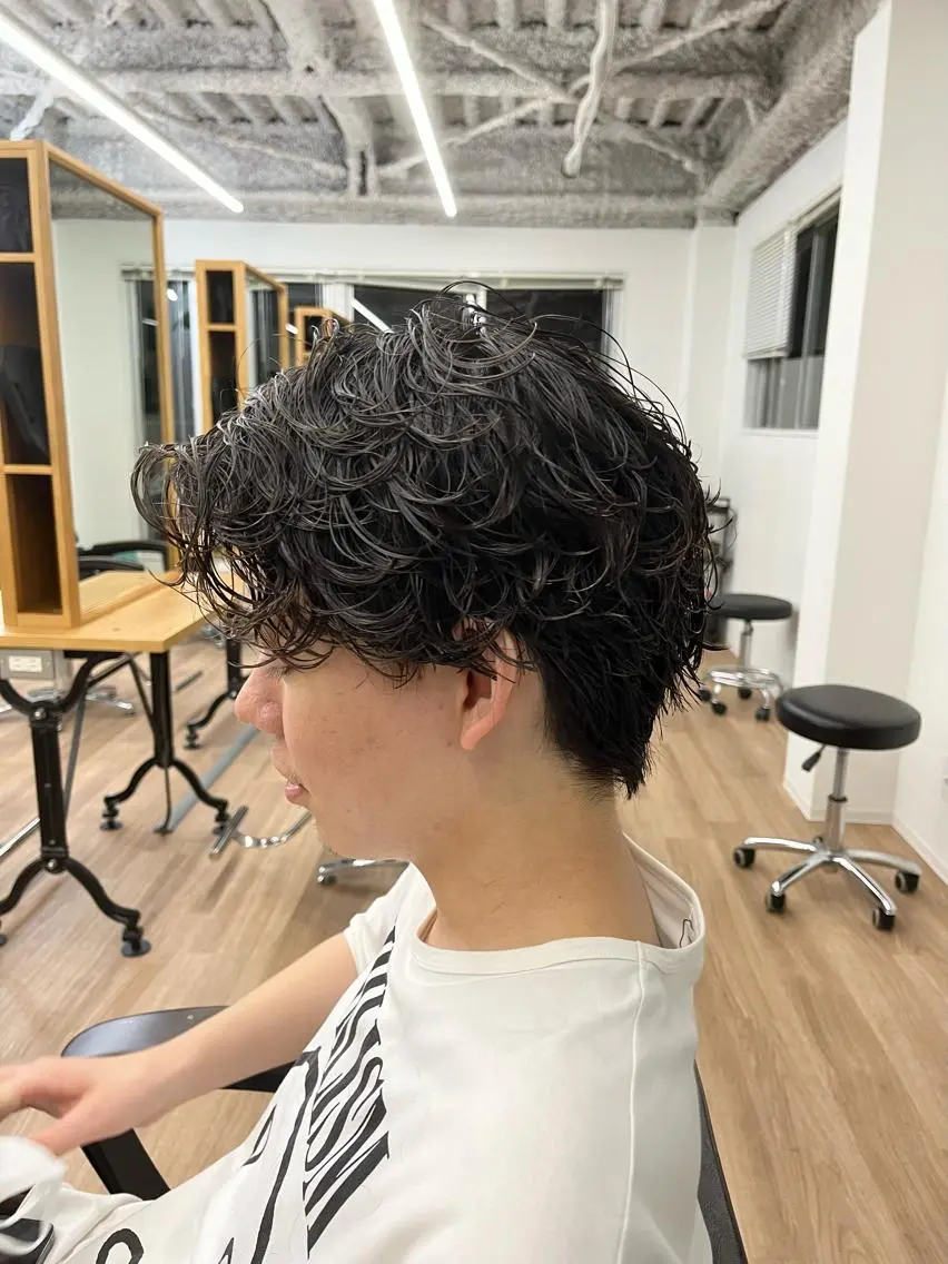 ショート カラー パーマ ヘアアレンジ メンズ ヘアカラー トリートメント 💎髪質改善特化💎 RUITOのヘアスタイル