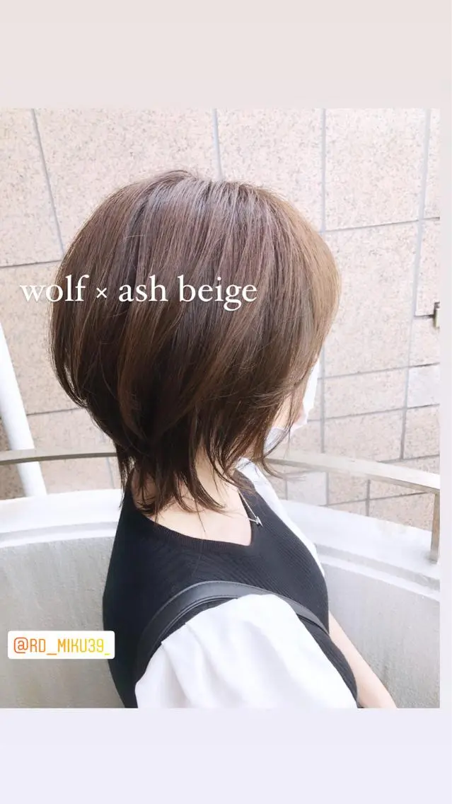 ミディアム カラーアンドケアリタ kitamuuuのヘアスタイル