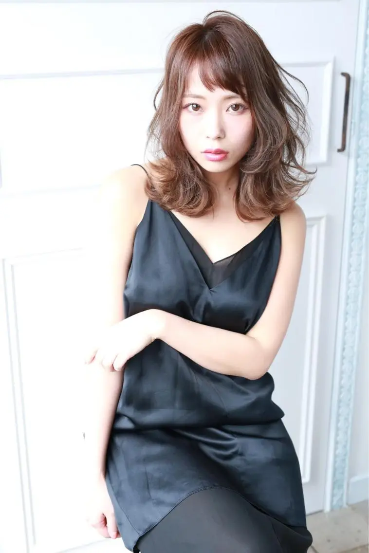 ミディアム 韓国ヘア🕊村上 ののこ🕊のヘアスタイル