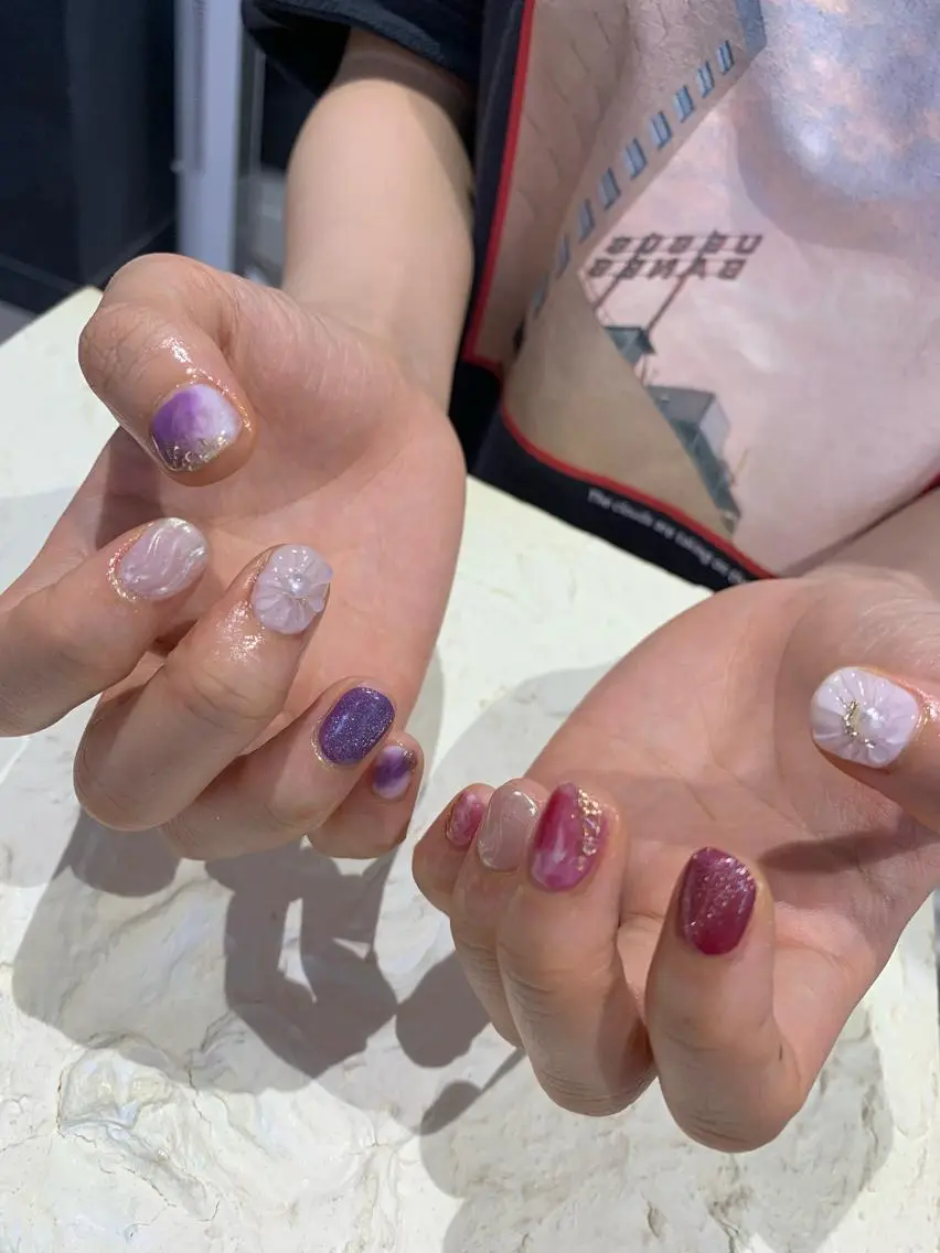 ネイル ぷっくりネイル マキノ ユイのネイルデザイン