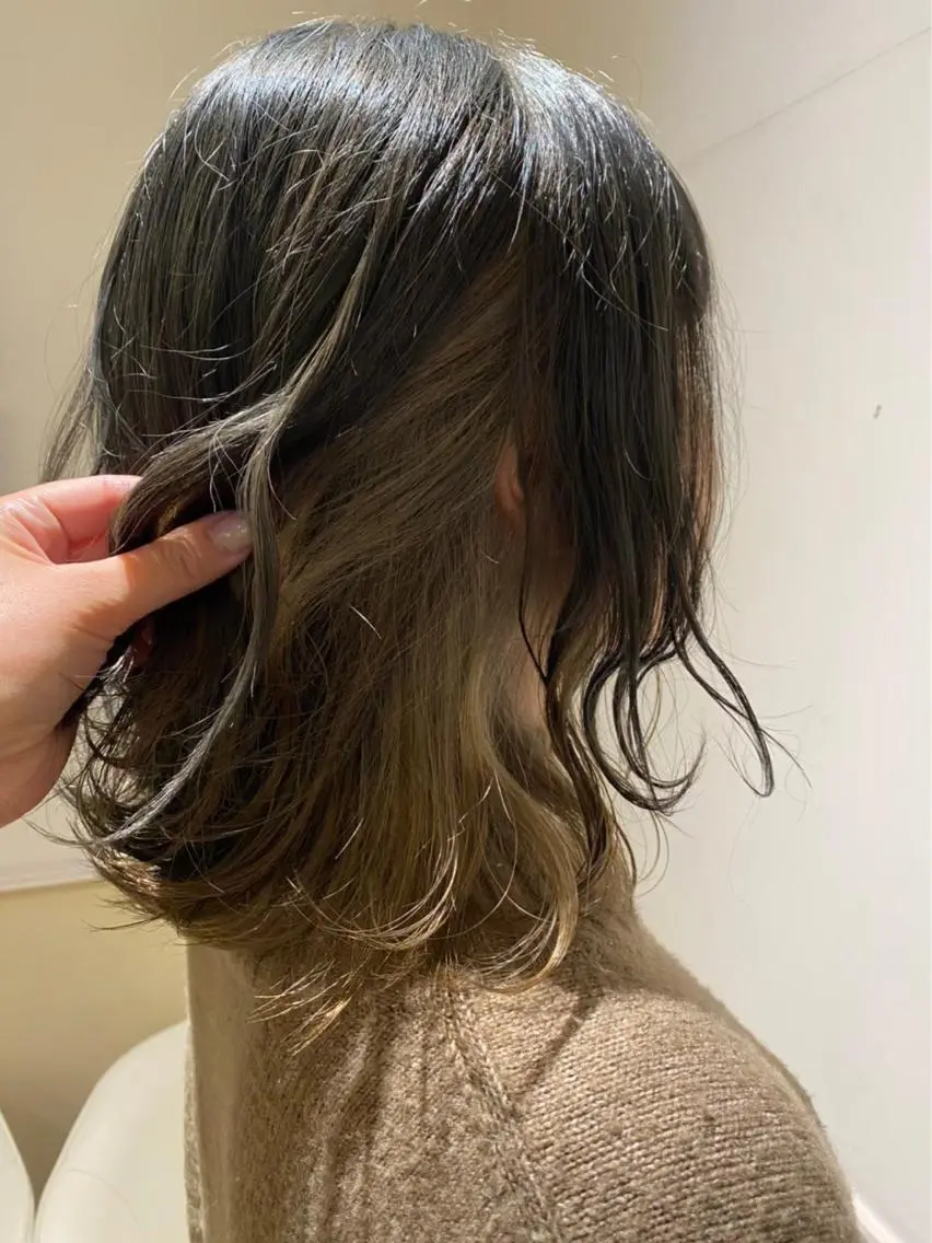 セミロング カラー ヘアアレンジ ヘアカラー トリートメント 🦋レイヤー特化/ 羽エク/ナツミ🦋のヘアスタイル