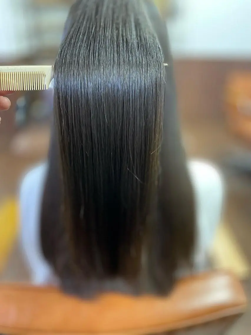 ロング カット ヘアカラー トリートメント 山岸 洋平のヘアスタイル