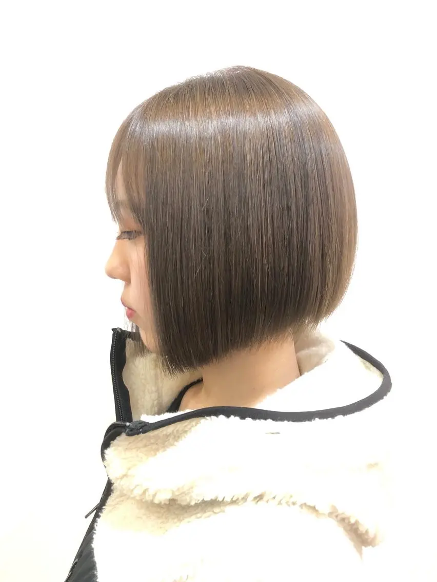 ミディアム カラー パーマ ヘアアレンジ ボブ 高橋 隆一のヘアスタイル