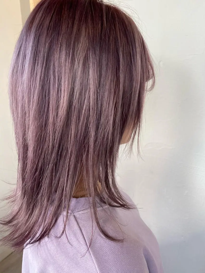 ミディアム ヘアカラー ヘッドスパ KEN ZOのヘアスタイル