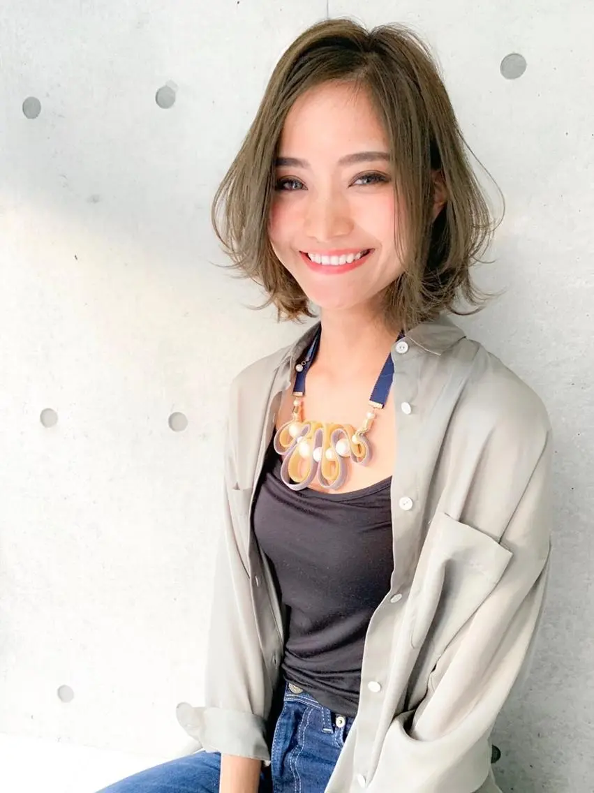 ミディアム カラー ヘアアレンジ ヘアカラー トリートメント ヘッドスパ ヘアセット 🪞【公式】表参道 🪞knot🪞のヘアスタイル