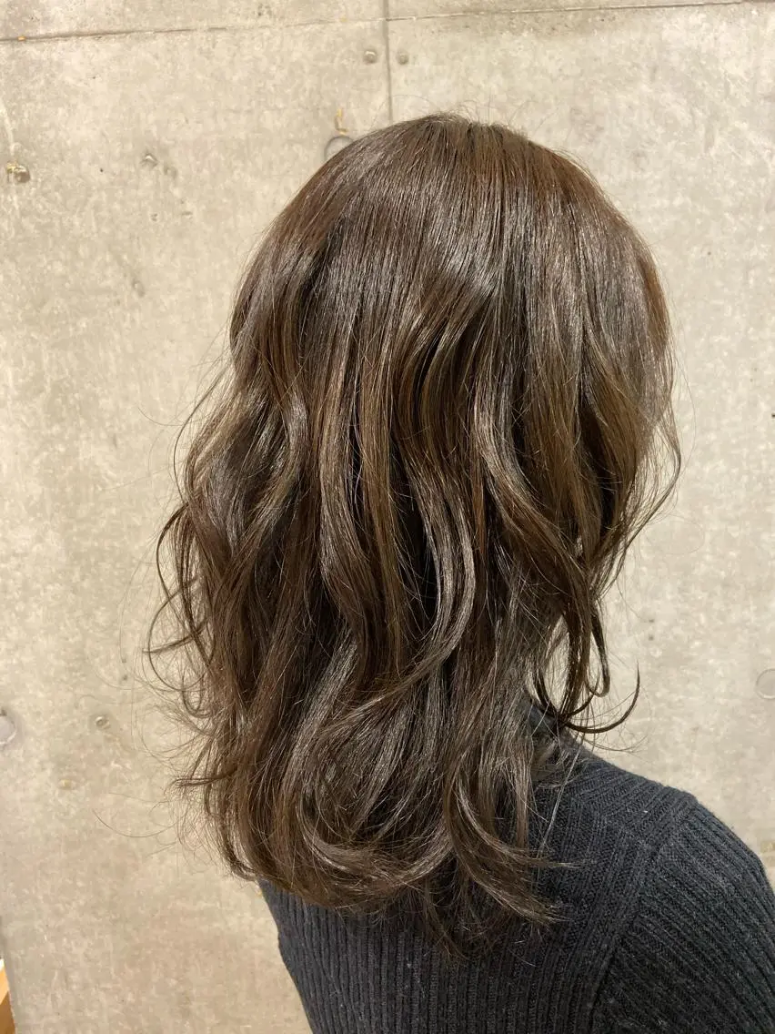 ミディアム カラー ヘアアレンジ ヘアカラー トリートメント ヘアセット ❤️カラー得意 🧡松浦睦樹❤️のヘアスタイル