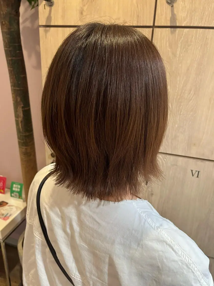 ショート カラー バレイヤージュ ブリーチ ケアブリーチ 透明感カラー デザインカラー 🔆韓国 norika🔆のヘアスタイル