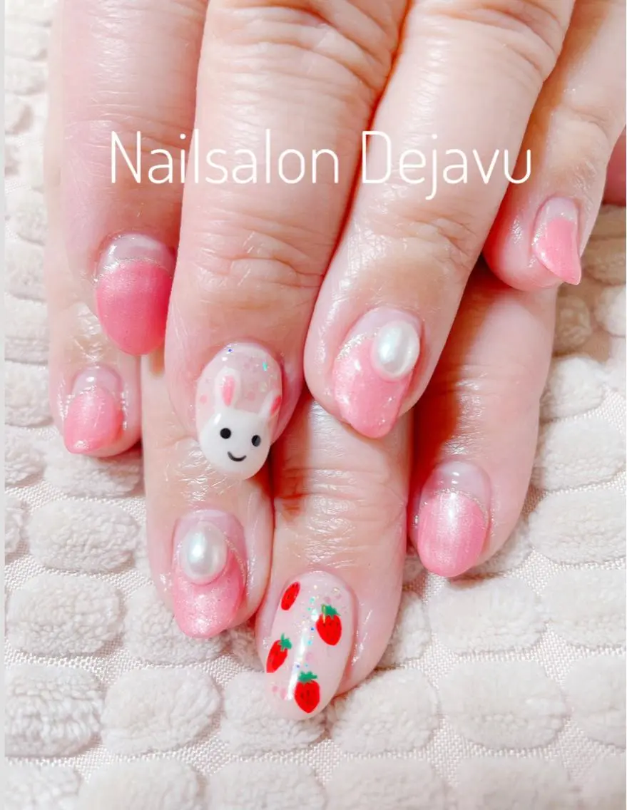 ネイル アートネイル 春ネイル Nail salon Dejavu 🌿のネイルデザイン