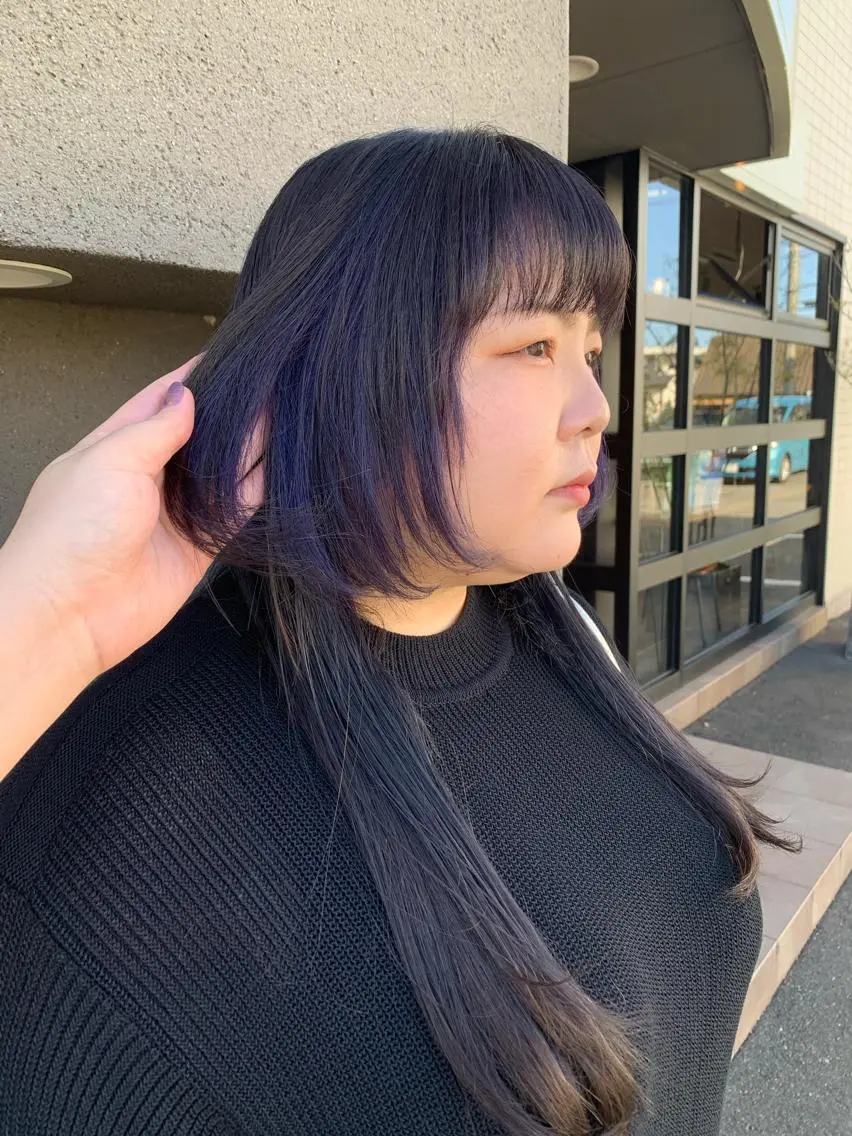 ロング maco 艶感ハイトーン🦋のヘアスタイル
