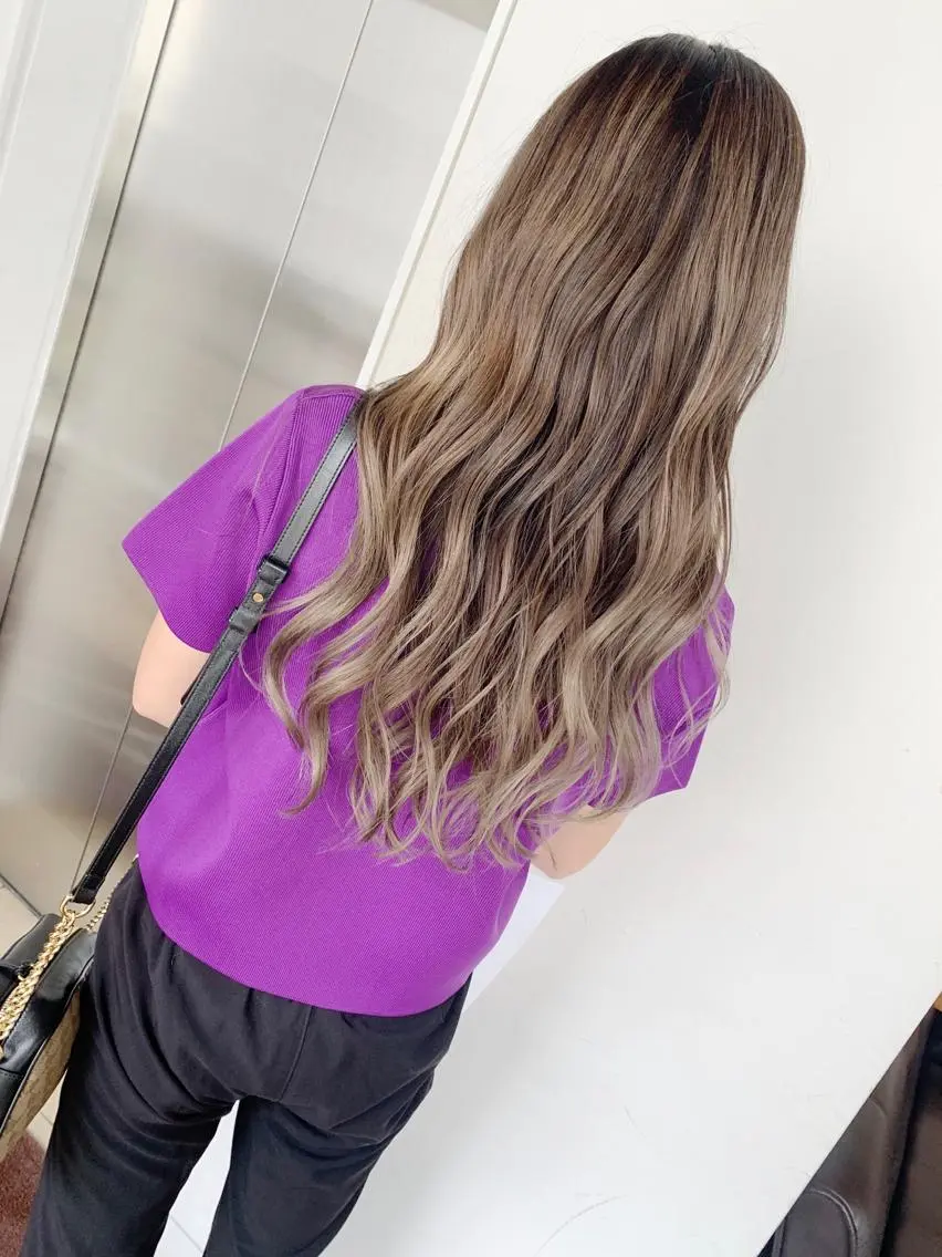 ロング レイヤーカット 心斎橋なんば 大野竜輝のヘアスタイル
