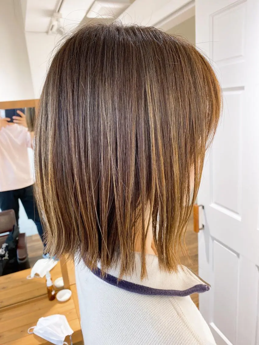ミディアム ハイライト⭐️上野 高広のヘアスタイル