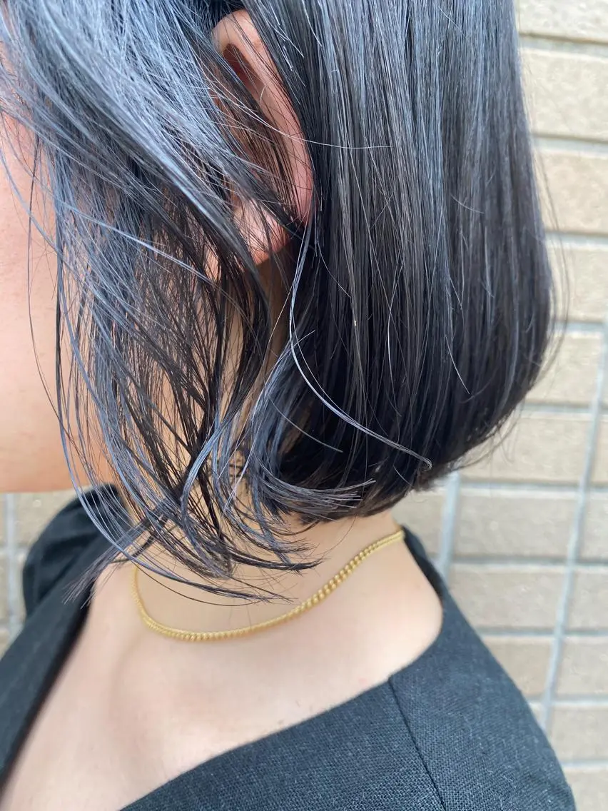 ショート カラー 銀座メンズ専門🖤 叶奈々のヘアスタイル
