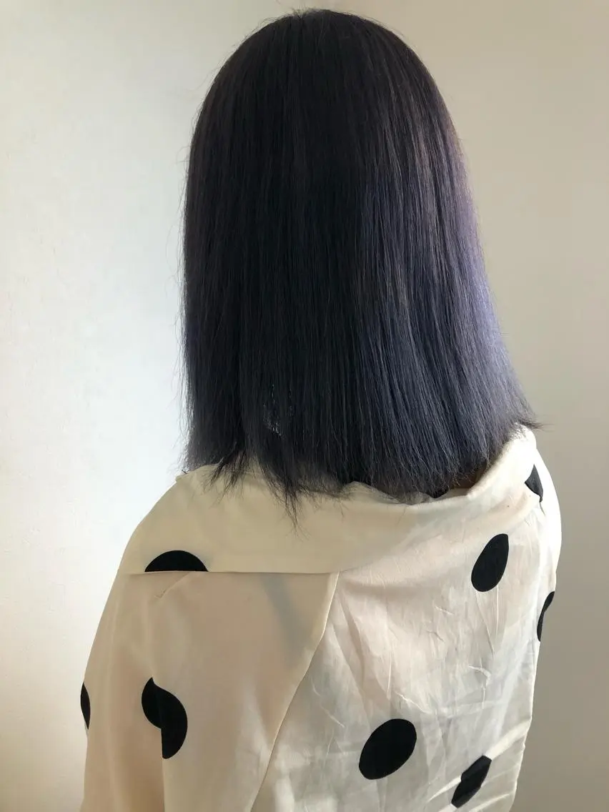 ミディアム ケアカラー 美髪矯正・レイヤー 倉友哉のヘアスタイル