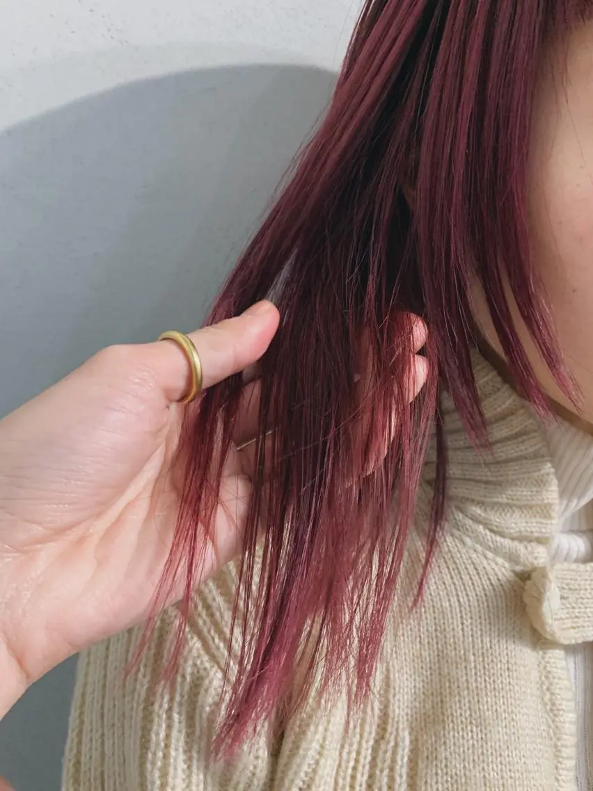セミロング カラー ヘアアレンジ ボブパーマコテ巻き風 パーマNo1深江秀平のヘアスタイル