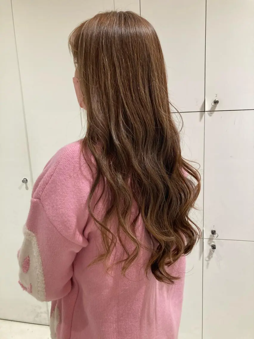 ロング カラー ヘアカラー 透明感カラー🫧 nanohaのヘアスタイル
